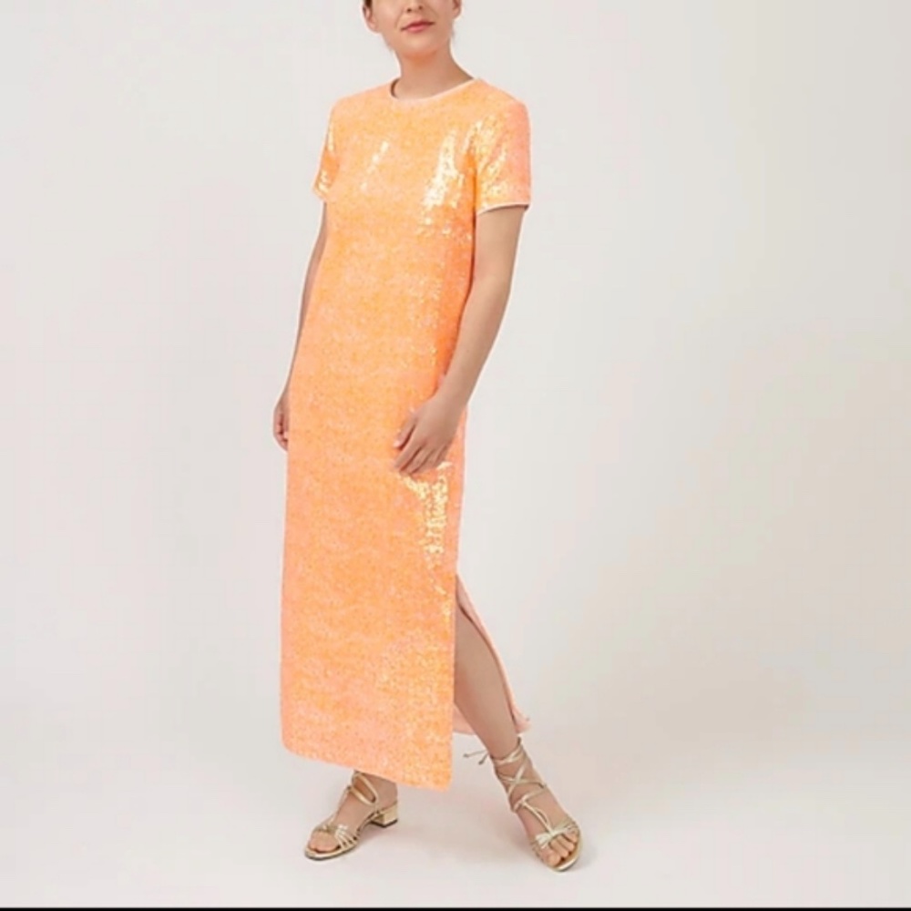 J. Crew Sequin Midi Dress (size: 00, nwt)